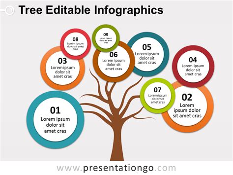 Bubbles Tree PowerPoint Diagram - PresentationGO.com