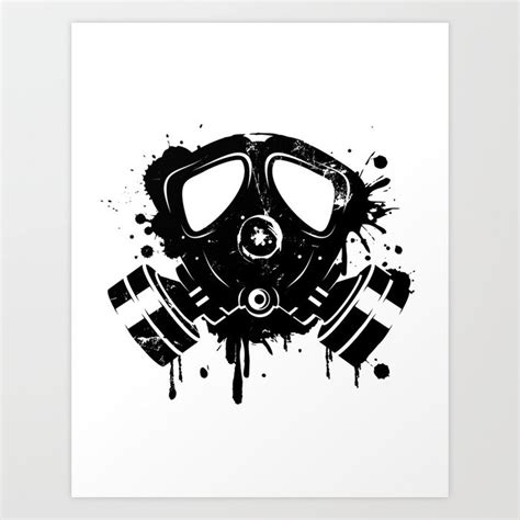 Gas mask graffiti Art Print by Namosh P O R T F O L I O | Society6