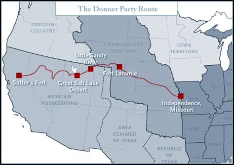 Donner Party Camp Map