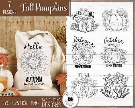 Fall Svg Bundle Pumpkin Svg Bundle Fall Svg for Cricut Fall - Etsy