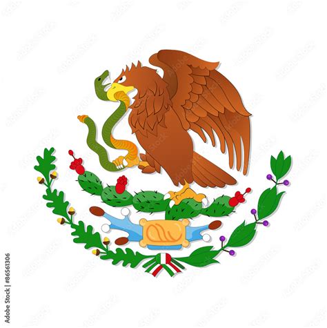 Eagle, symbol of the Mexican flag Stock Vector | Adobe Stock