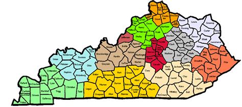 Printable Ky County Map