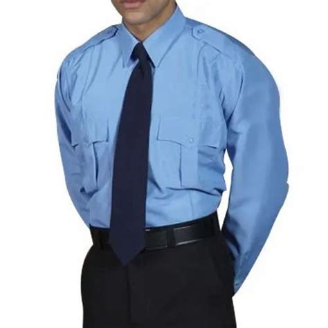 Sky Blue, Blue Men Cotton Security Guard Uniform, Size: S - XL at Rs ...