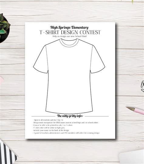 T-shirt Design Contest Flyer Template Draw T-shirt Design - Etsy ...