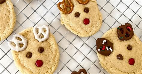 Yummy Christmas Reindeer Cookies Recipe - Scrambled Chefs