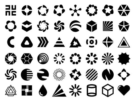 Vector black flat design elements for your logo design. Editable ...