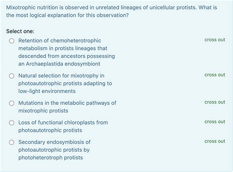 Solved Mixotrophic nutrition is observed in unrelated | Chegg.com