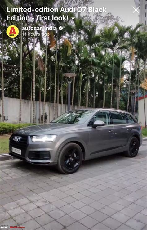 Audi Q7 Black Edition launched at Rs. 82.15 lakh - Team-BHP