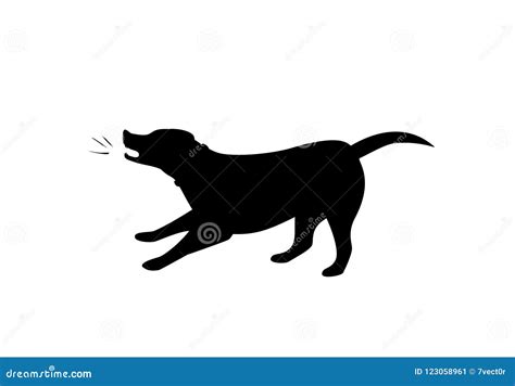 Beagle Dog Barking Silhouette ~ Cartoon Vector | CartoonDealer.com ...