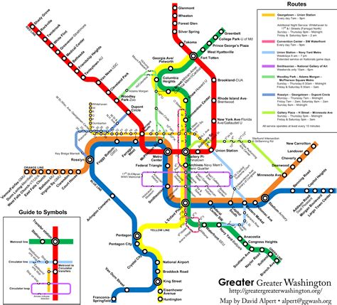 GGW: Metro Map with Circulator Bus Routes | Borderstan