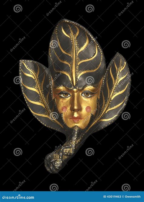 Venetian Gold Mask stock image. Image of italy, celebrate - 43019463