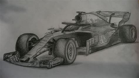 My attempt to sketch Red Bull RB14 : r/formula1