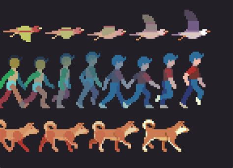 Walk Cycle Pixel Art