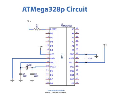 Atmega328p Schematic Diagram Atmega328p Pu Atmega328 Avr Con