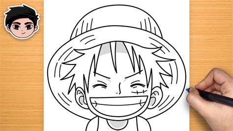 Dessin animé facile | Comment dessiner Luffy (Kid) de One Piece étape ...