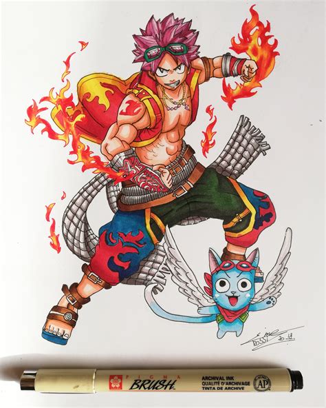 Drawing fairy tail :natsu 😊 : r/fairytail