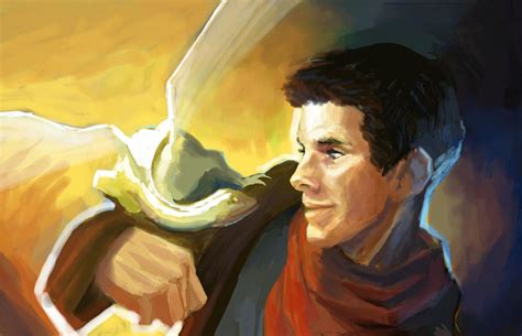 Merlin and Aithusa by masterniben on DeviantArt