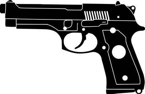 Gun PNG Black And White Transparent Gun Black And White.PNG Images ...