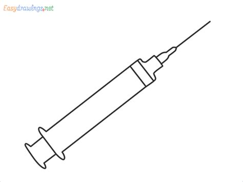 How To Draw A Syringe Step by Step - [6 Easy Phase]