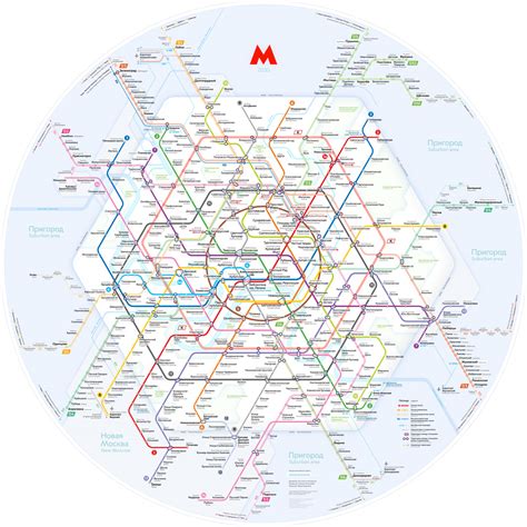 Moscow Metro Map 2030