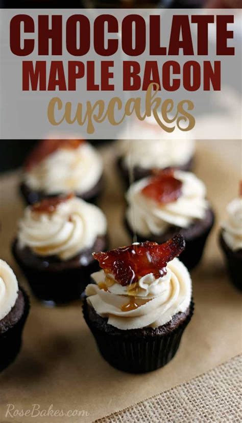 Chocolate Maple Bacon Cupcakes