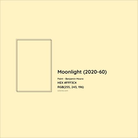 Benjamin Moore Moonlight (2020-60) Paint color codes, similar paints ...