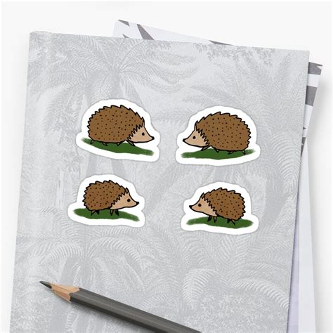 "Hedgehog stickers" Stickers by tanaudel | Redbubble