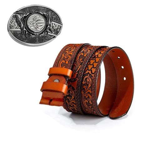 🔥LAST DAY 50% OFF🔥Fashion Punk Men's Genuine Leather Belt With Knife ...