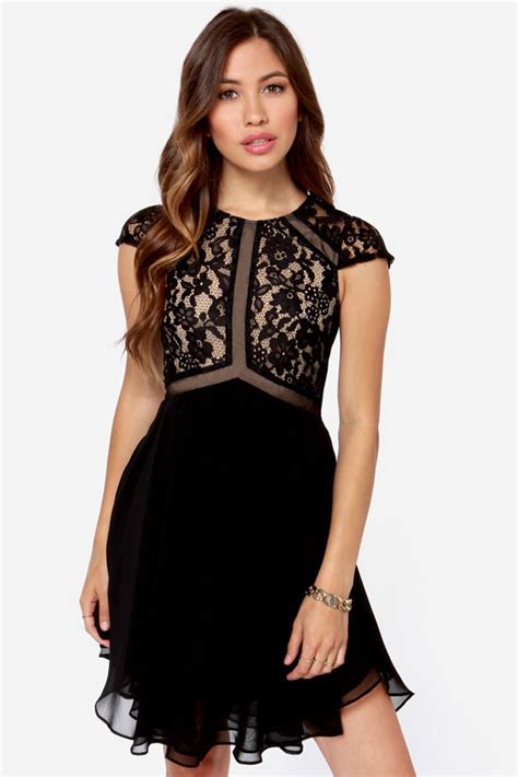 Chic Black Dress - Lace Dress - LBD - Cocktail Dress - $117.00 - Lulus