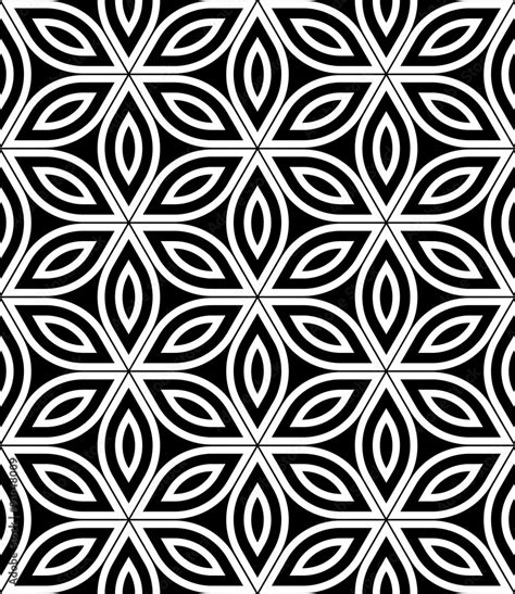 Vector modern seamless sacred geometry pattern , black and white ...