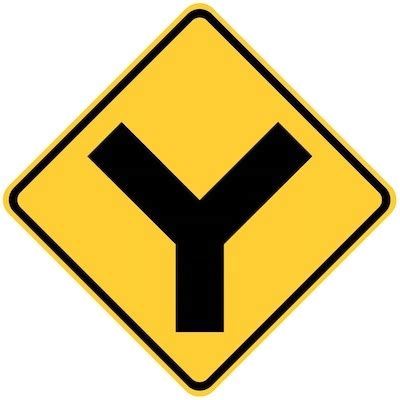 Y Intersection Sign (Meaning, Color, Shape)