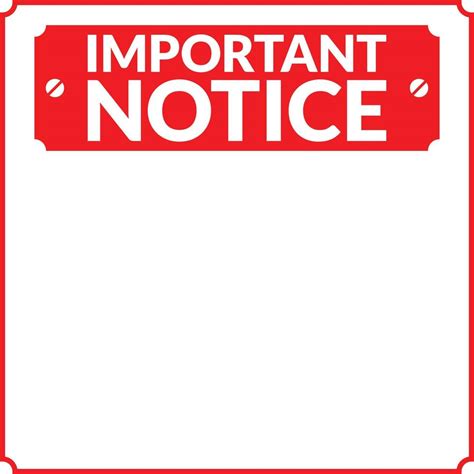 Important Notice Vector Art, Icons, and Graphics for Free Download