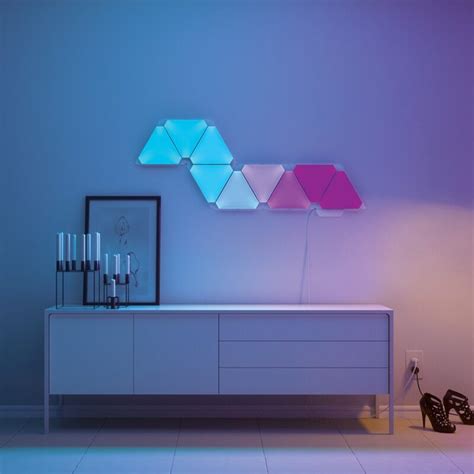 Triangular Wall LED Nanoleaves Panels RGB Light | Next Level Gaming ...