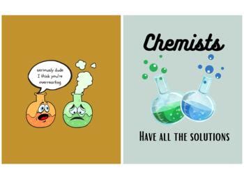 Chemistry Puns Posters (set of 8), Science Classroom Decor, Funny ...