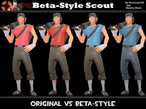 Beta-Style Scout » TF2 - Skins Scout | GAMEMODD