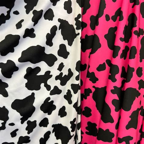 Cow Print Fabric - Etsy