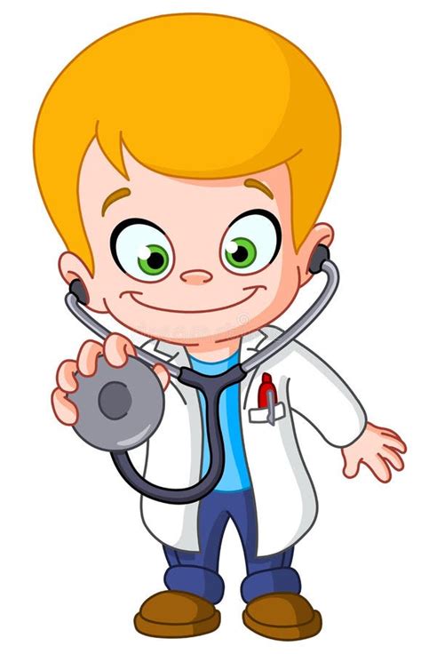 Boy Doctor stock vector. Illustration of comic, medic - 17678980