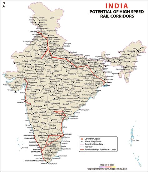 High Speed Rail Corridors, Bullet Train Network