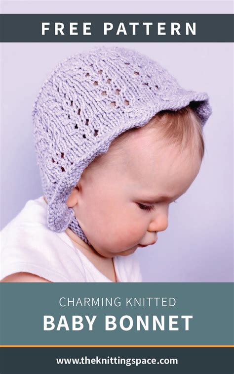 Charming Knitted Baby Bonnet [FREE Knitting Pattern]