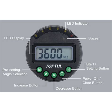 Digital Angle Meter with Magnet - TOPTUL® Malaysia