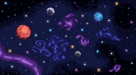 2460x900 Artistic Pixel Art HD Space 2460x900 Resolution Wallpaper, HD ...