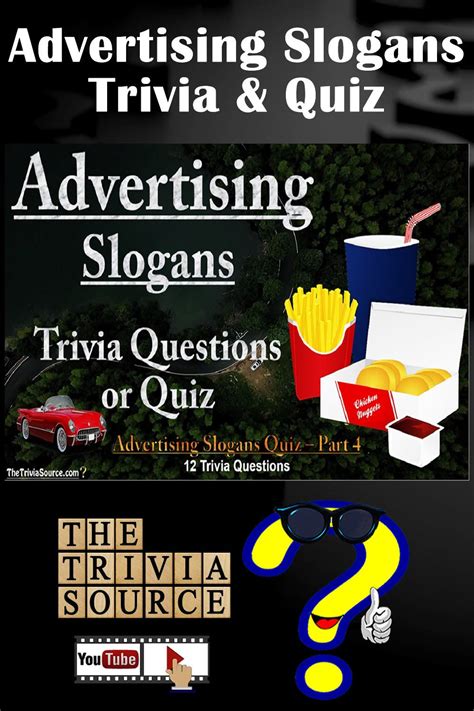 Advertising Slogans - Trivia & Quiz | Trivia quiz, Advertising slogans ...