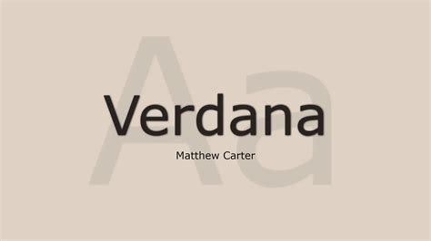 Verdana Font - Free Fonts Lab