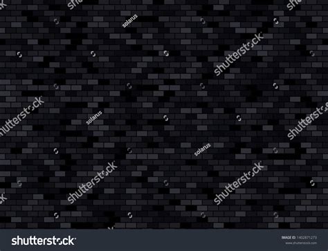 Black Brick Wall Background Bricks Texture Stock Vector (Royalty Free ...