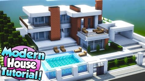 Minecraft: How to Build a Large Modern House Tutorial (#15) - YouTube