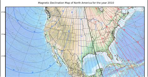 Magnetic Declination Map | World Map 07