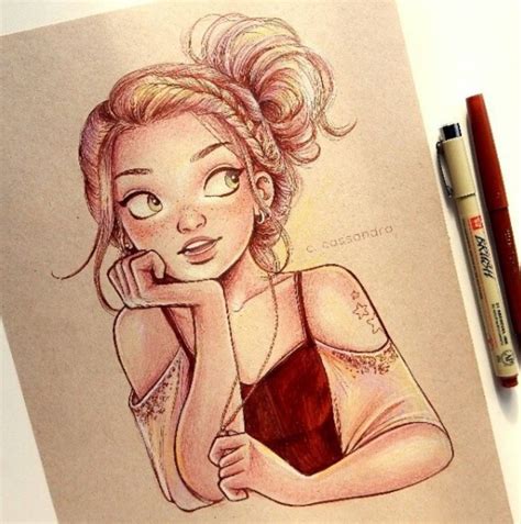 Drawing images on Favim.com | Drawing people, Cartoon drawings of ...