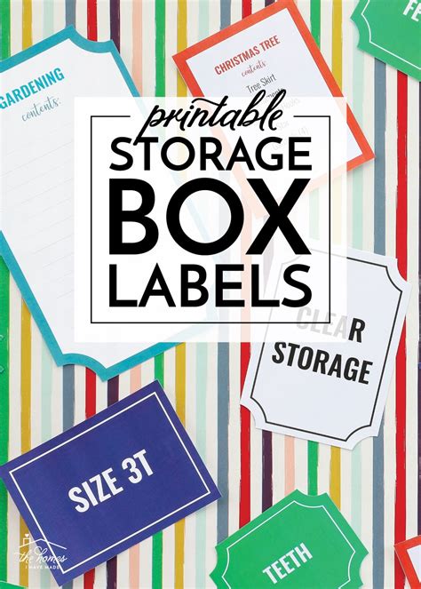 Printable Storage Box Labels | The Homes I Have Made