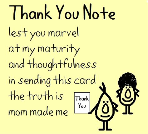 Thank You Note - A Funny Poem. Free For Everyone eCards, Greeting Cards ...