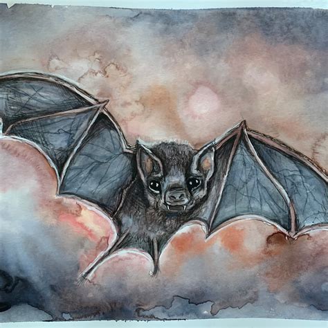 Vampire Bat. Original Artwork. - Etsy